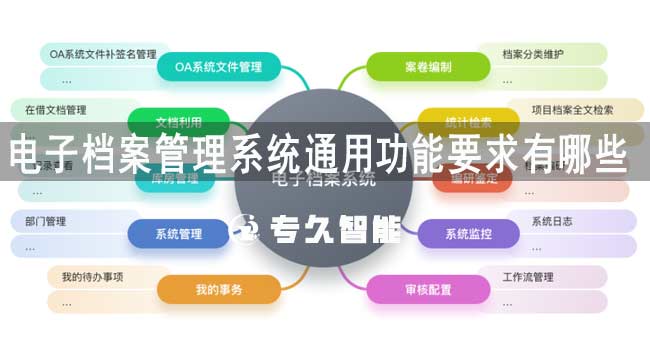 電子檔案管理系統(tǒng)通用功能要求有哪些-專久智能