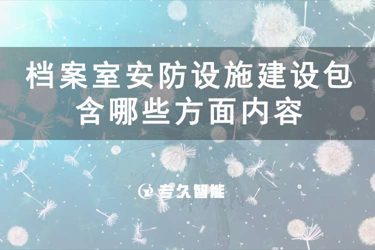 檔案室安防設(shè)施建設(shè)包含哪些方面內(nèi)容-專久智能
